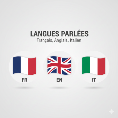 Langues parlées icônes langues